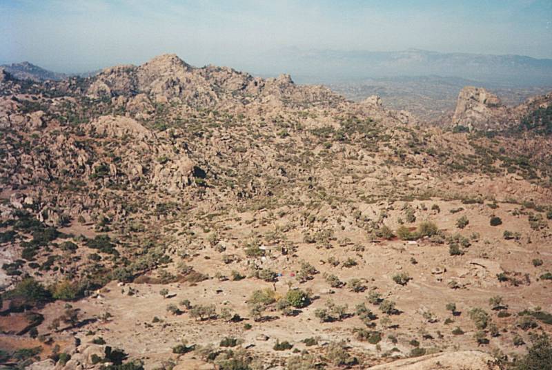 View across the mountains in Turkey.