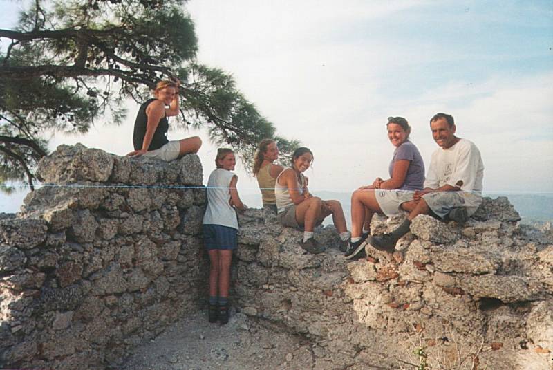 Byzantine monastery ruins in the Turkish mountains.