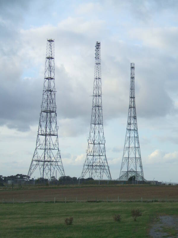 Chain Home WWII radar towers and a WWI air base.