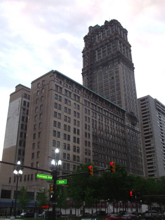 Book Building near Times Square in downtown Detroit.