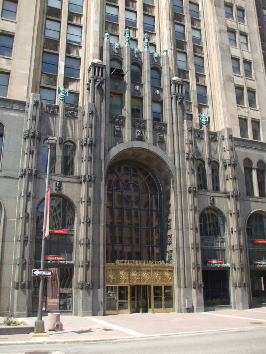 Fisher Building main entrance.