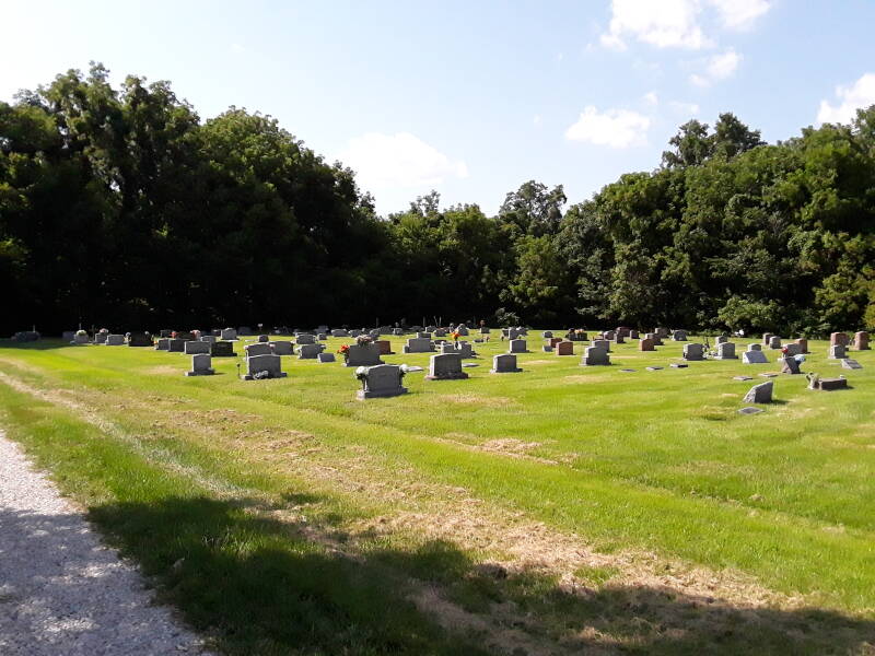 Cemetery in Merom, Indiana.