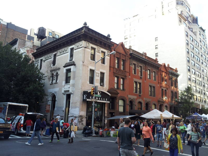 Andy Warhol's first New York home at 1342 Lexington Avenue just north of 89th Street.