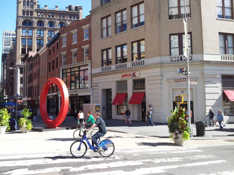 Andy Warhol's Factory at 860 Broadway at 17th Street on the northwest corner of Union Square.