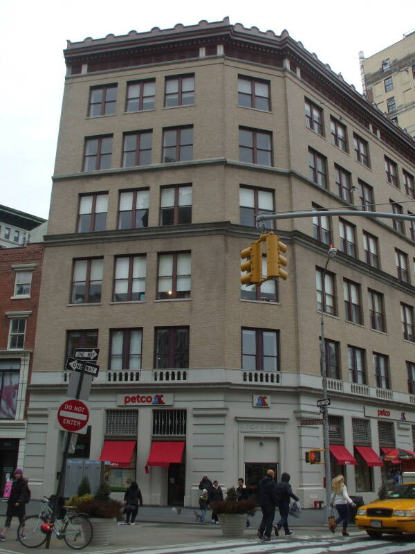 Andy Warhol's Factory at 860 Broadway at 17th Street on the northwest corner of Union Square.