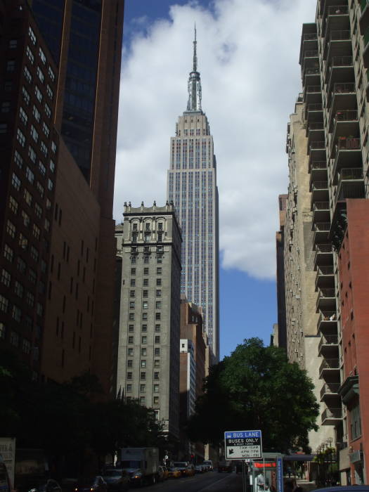 Doc Savage's headquarters on the 86th floor of the Empire State Building on 5th Avenue at 34th-35th Streets.