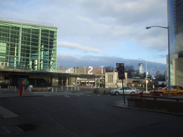 Staten Island Ferry Terminal, Exchange Place in Jersey City.