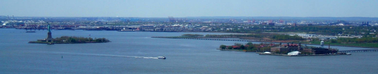 Statue of Liberty, Port Newark-Elizabeth Marine Terminal, Ellis Island, Newark.