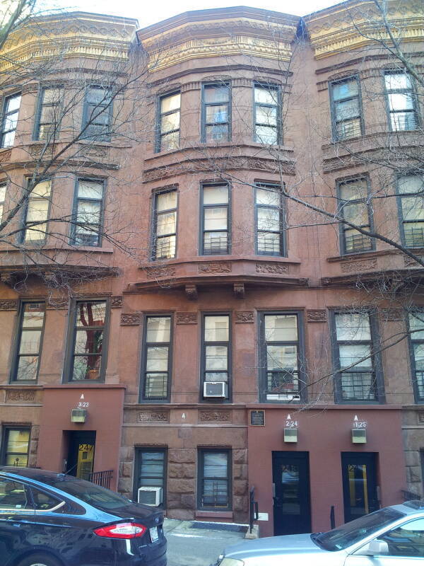 Humphrey Bogart's childhood home at 245 West 103rd Street between Broadway and Riverside Park.