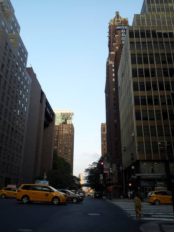 Tudor City apartments and Hotel Tudor on 42nd Street.