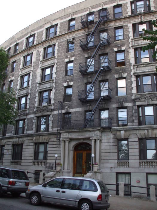 Hunter S Thompson residence on Morningside Drive near Columbia University in New York.