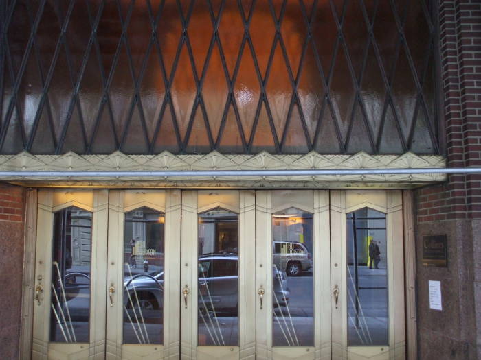 Art Deco brickwork decorates 60 Hudson Street.