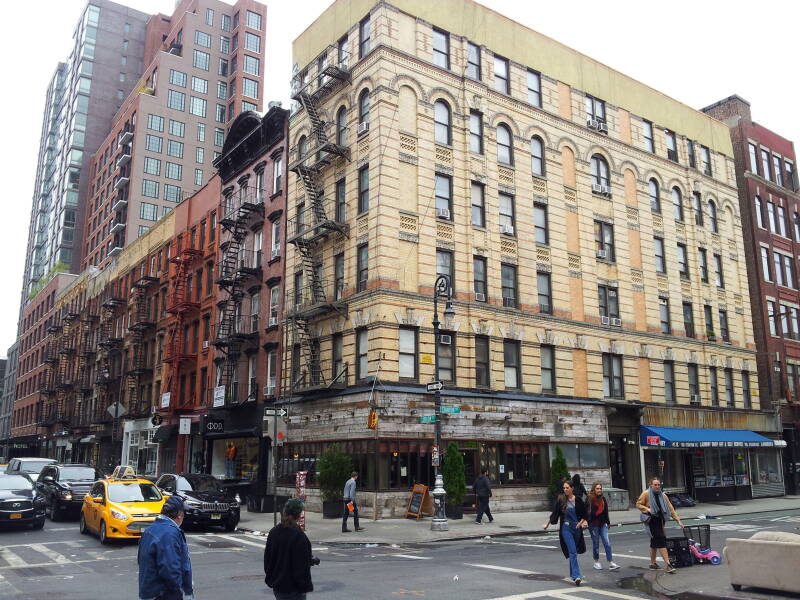 Ludlow Street and Stanton Street on the Lower East Side.