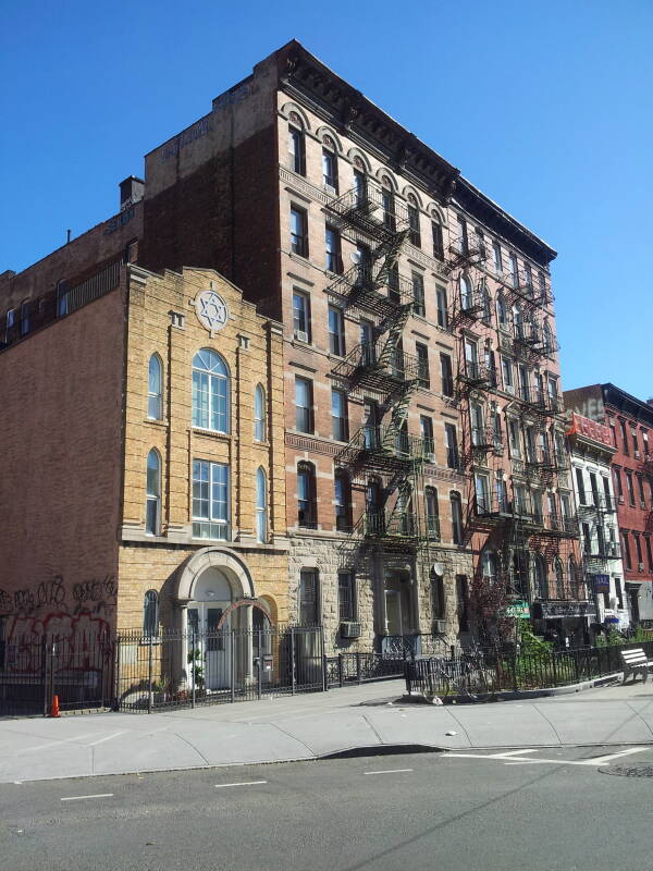 Congregation Masas Benjamin on Houston Street on the Lower East Side.