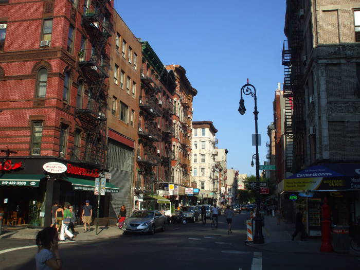 On Rivington Street approaching Orchard.