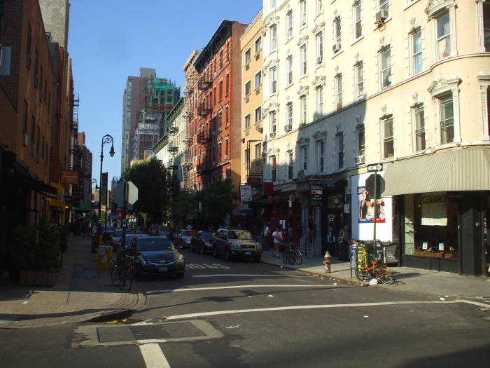 On Rivington Street looking north on Ludlow.