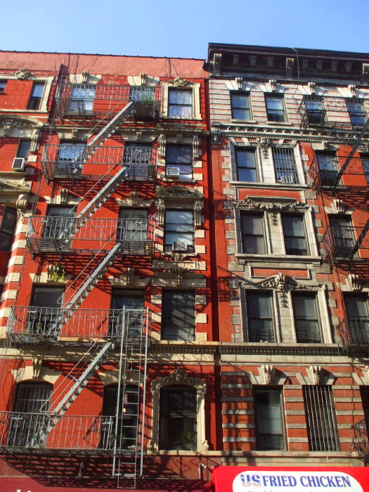 On Rivington Street between Ridge Street and Pitt Street.