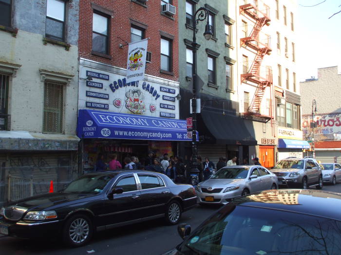 On Rivington Street between Ludlow and Essex.