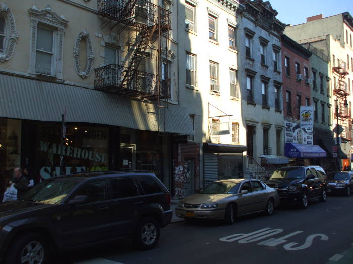 On Rivington Street between Ludlow and Essex.