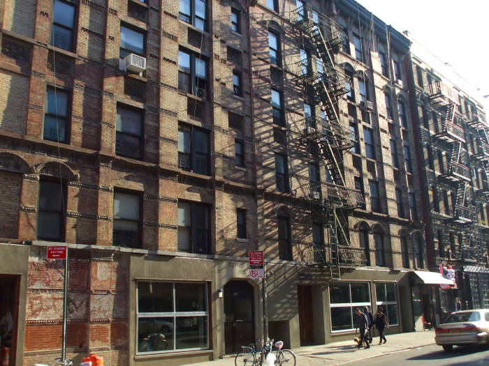 On Rivington Street looking south on Ludlow.