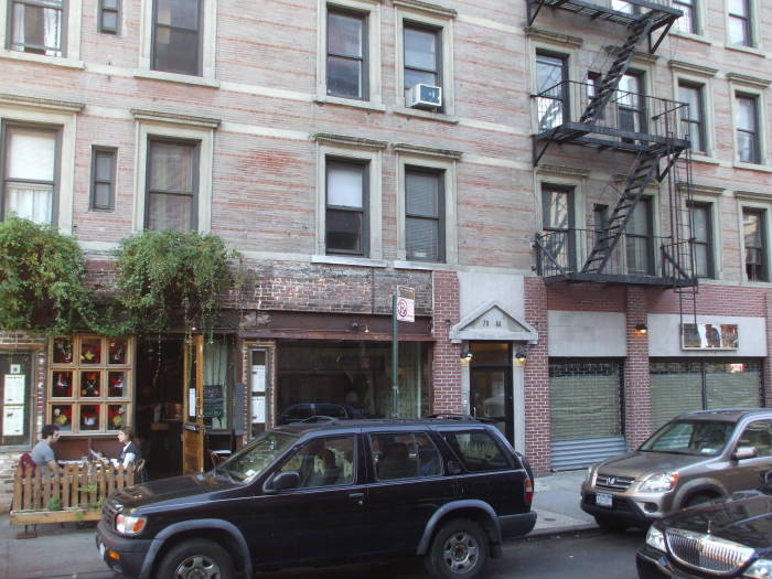 On Rivington Street between Allen and Orchard.