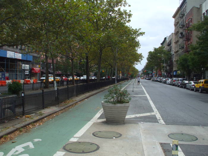 On Stanton Street looking south on Allen Street.