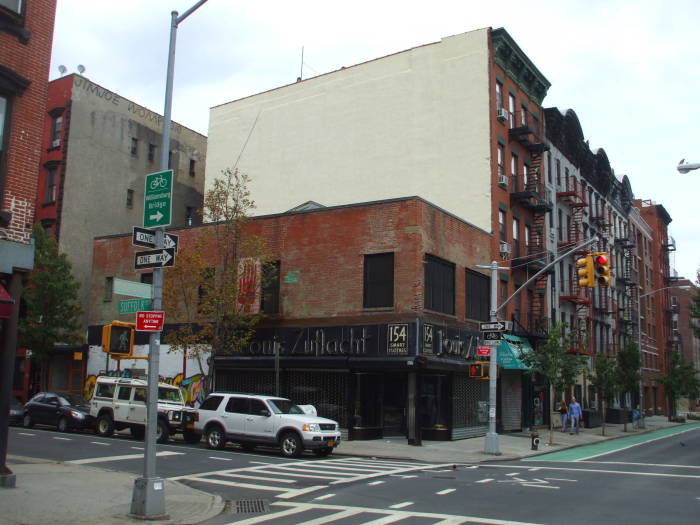 On Stanton Street crossing Suffolk Street.