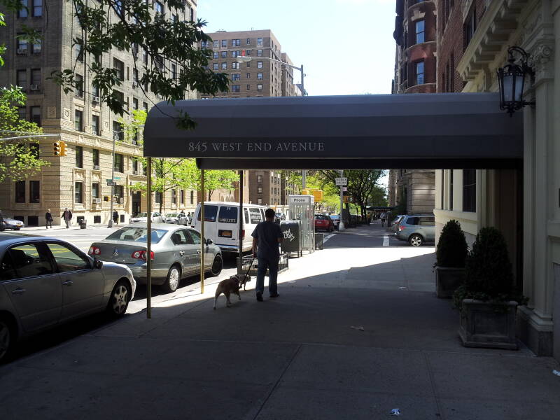 West End Avenue just above 101st Street in Manhattan.