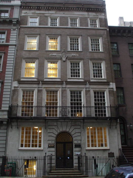 The Sara Delano Roosevelt and Franklin and Eleanor Roosevelt houses in New York, at #47-49 65th Street on the Upper East Side.