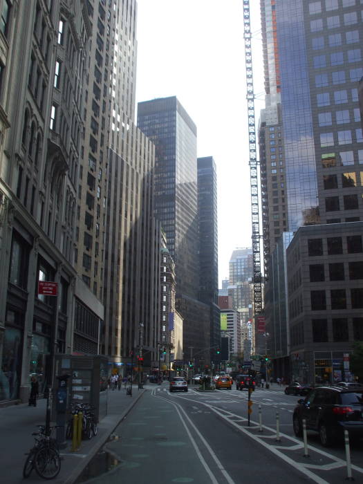 Starting south on Broadway from Columbus Circle.