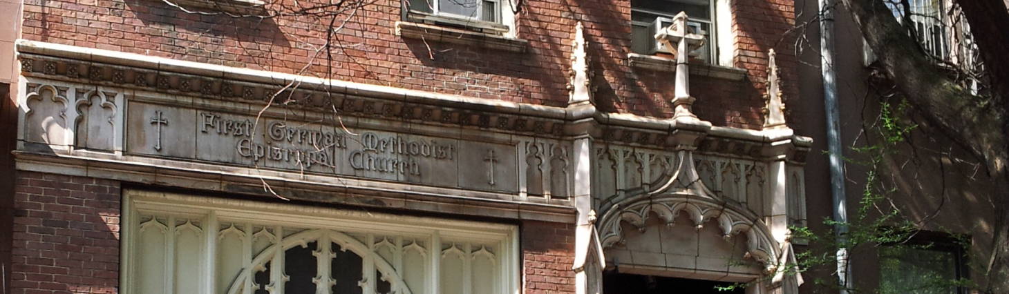 South side of St. Marks Place from Second Avenue to First Avenue in the East Village in Manhattan