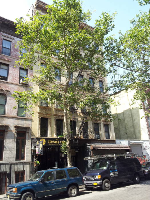 South side of St. Marks Place between First Avenue and Avenue A in the East Village.