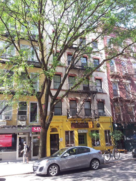 South side of St. Marks Place between First Avenue and Avenue A in the East Village.