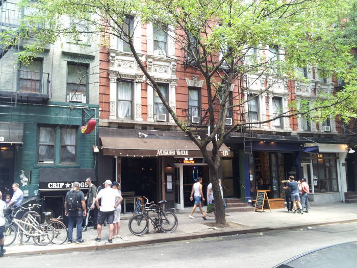 North side of St. Marks Place between First Avenue and Avenue A in the East Village.