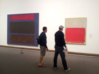 Mark Rothko murky rectangle paintings at the Metropolitan Museum of Art.