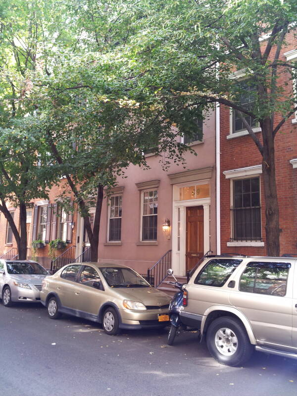 William S. Burroughs' apartment building on 69 Bedford Street in Greenwich Village.