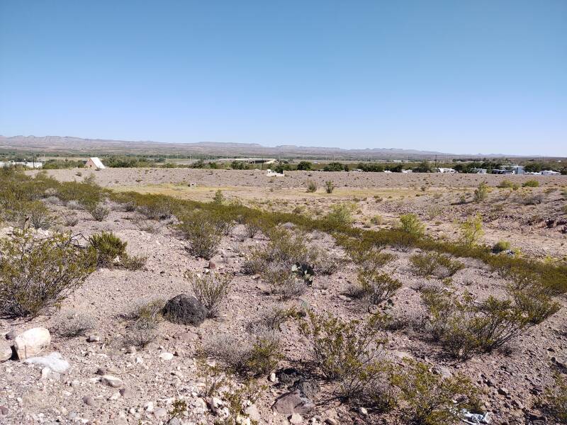 View east from the UAP landing site in Socorro, New Mexico.