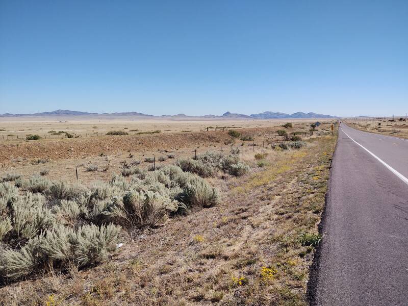 Flat open terrain west of Socorro, New Mexico.