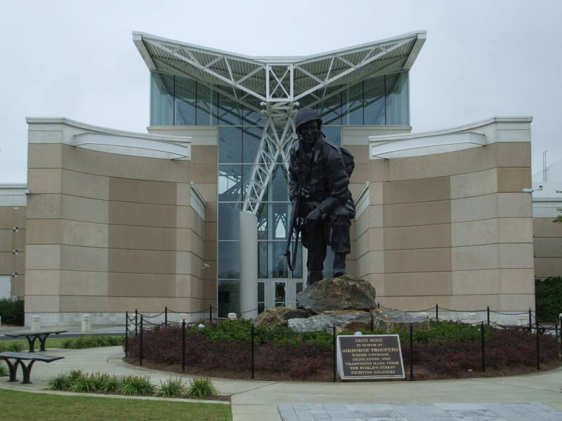 'Iron Mike' statue at the U.S. Army Airborne and Special Operations museum in Fayetteville, North Carolina.