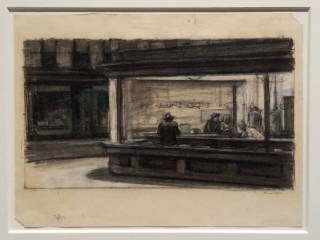 Edward Hopper based his famous 1942 Nighthawks painting on diners and coffeeshops in Greenwich Village.