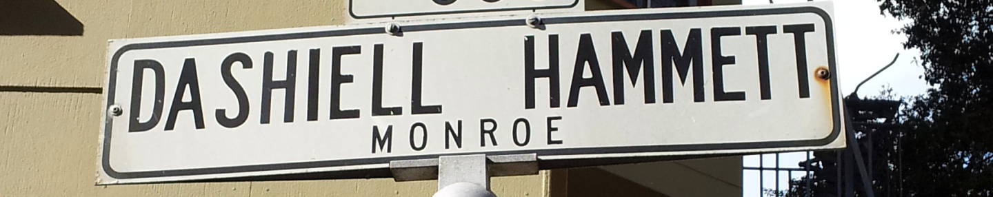 Sign marking Dashiell Hammett Way, a short street in San Francisco.