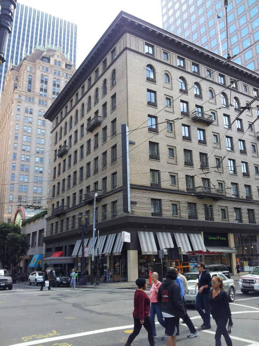 Hotel Sutter on Sutter Street in San Francisco, where Sam Spade bought tobacco.